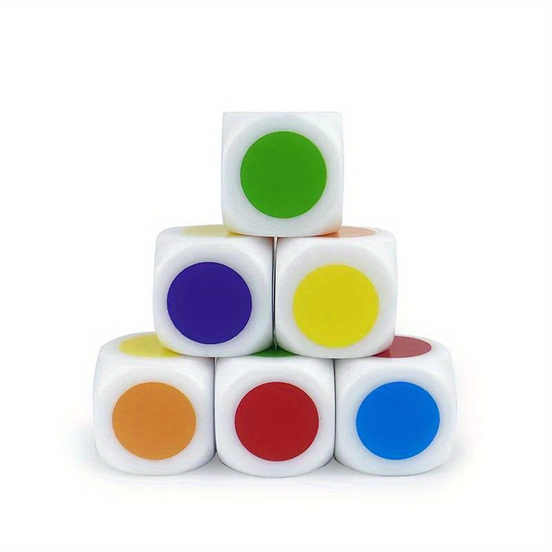 Board Game Yahtzee - 10Pcs Multicolor 6-Sided Number Dice, Tabletop
