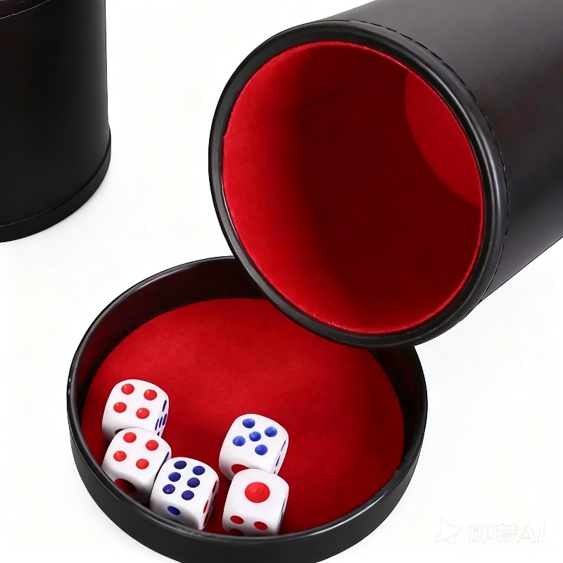Orange Green Red Leather Dice  - Board Game Yahtzee review and price