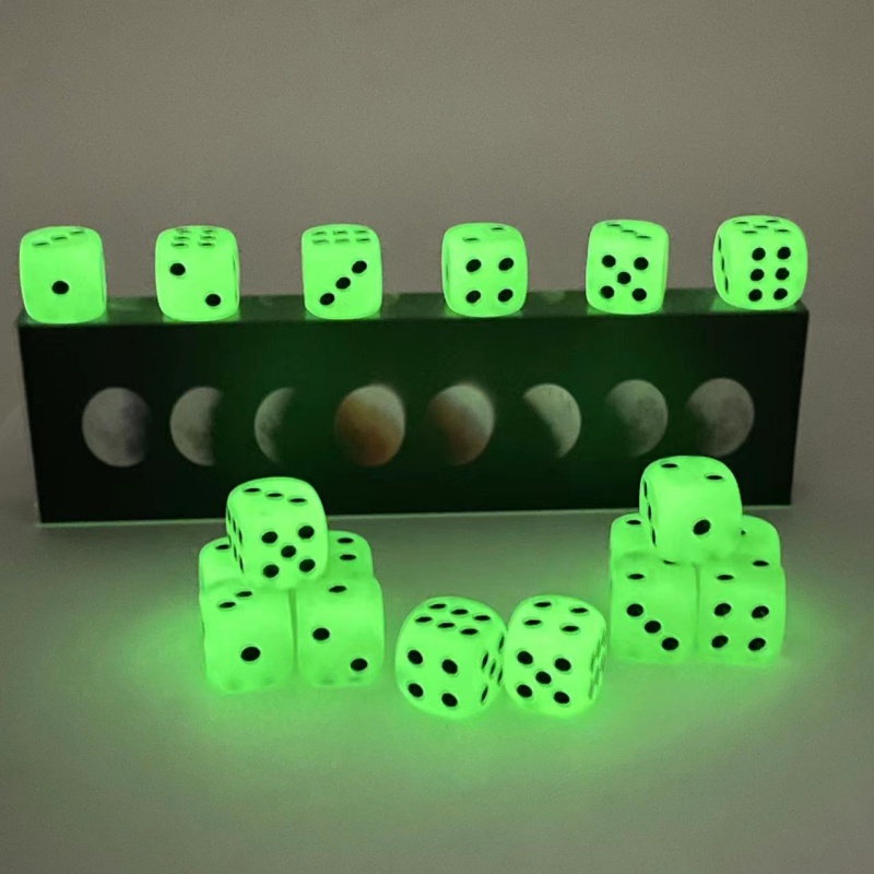 10-Pack  D6 6 Faces Dice Glow  - Board Game Yahtzee review and price