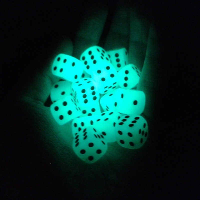 10-Pack  D6 6 Faces Dice Glow  - Board Game Yahtzee review and price
