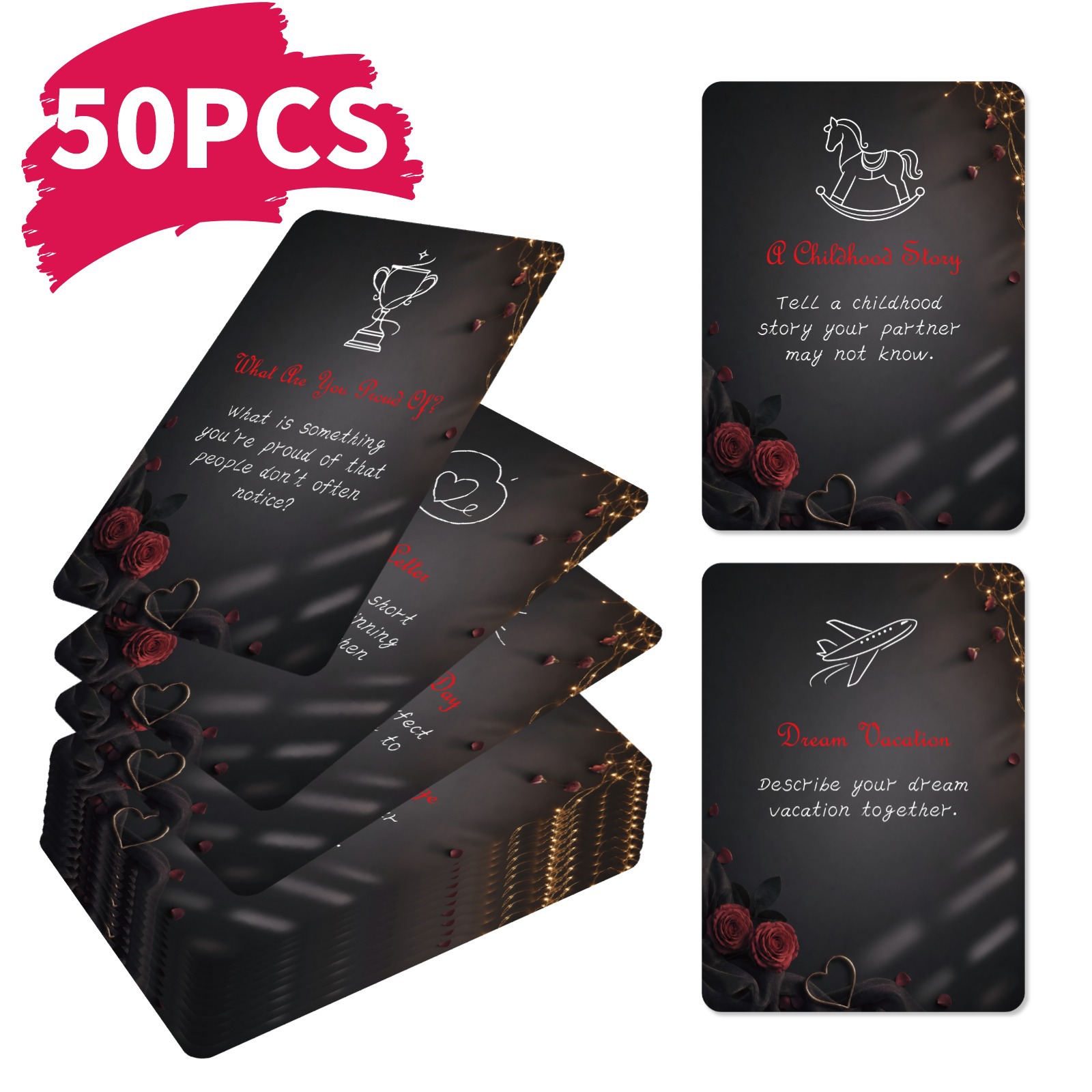 50Pcs Romantic Couple Challeng - Board Game For Couple review and price