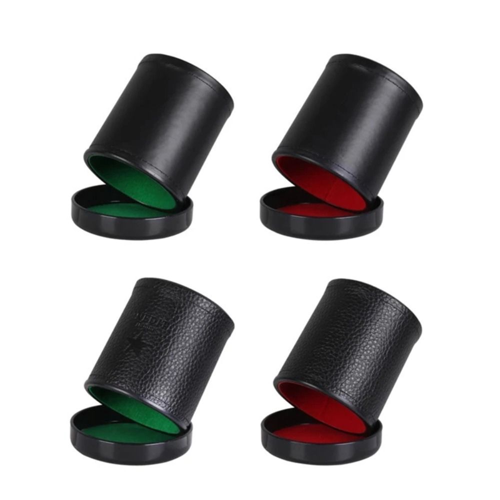 Leather Dice Cup with Lid Gree - Board Game Yahtzee review and price