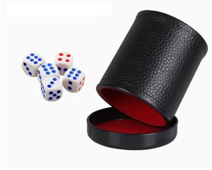 Leather Dice Cup with Lid Gree - Board Game Yahtzee review and price