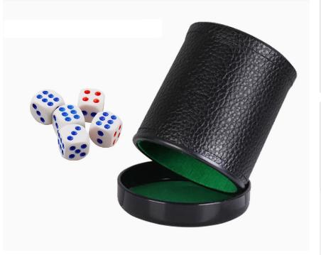 Leather Dice Cup with Lid Gree - Board Game Yahtzee review and price